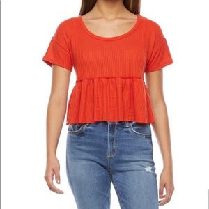 NWT Arizona Jean Co. Peplum top